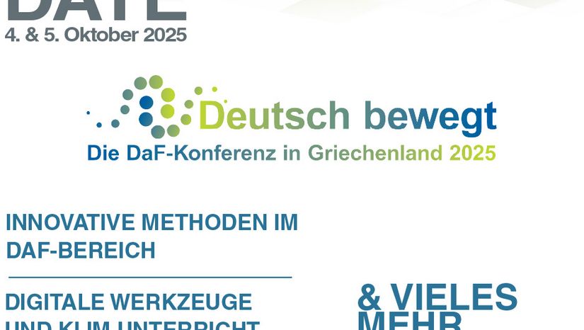 Deutsch bewegt: SAVE THE DATE  4. & 5. Oktober 2025